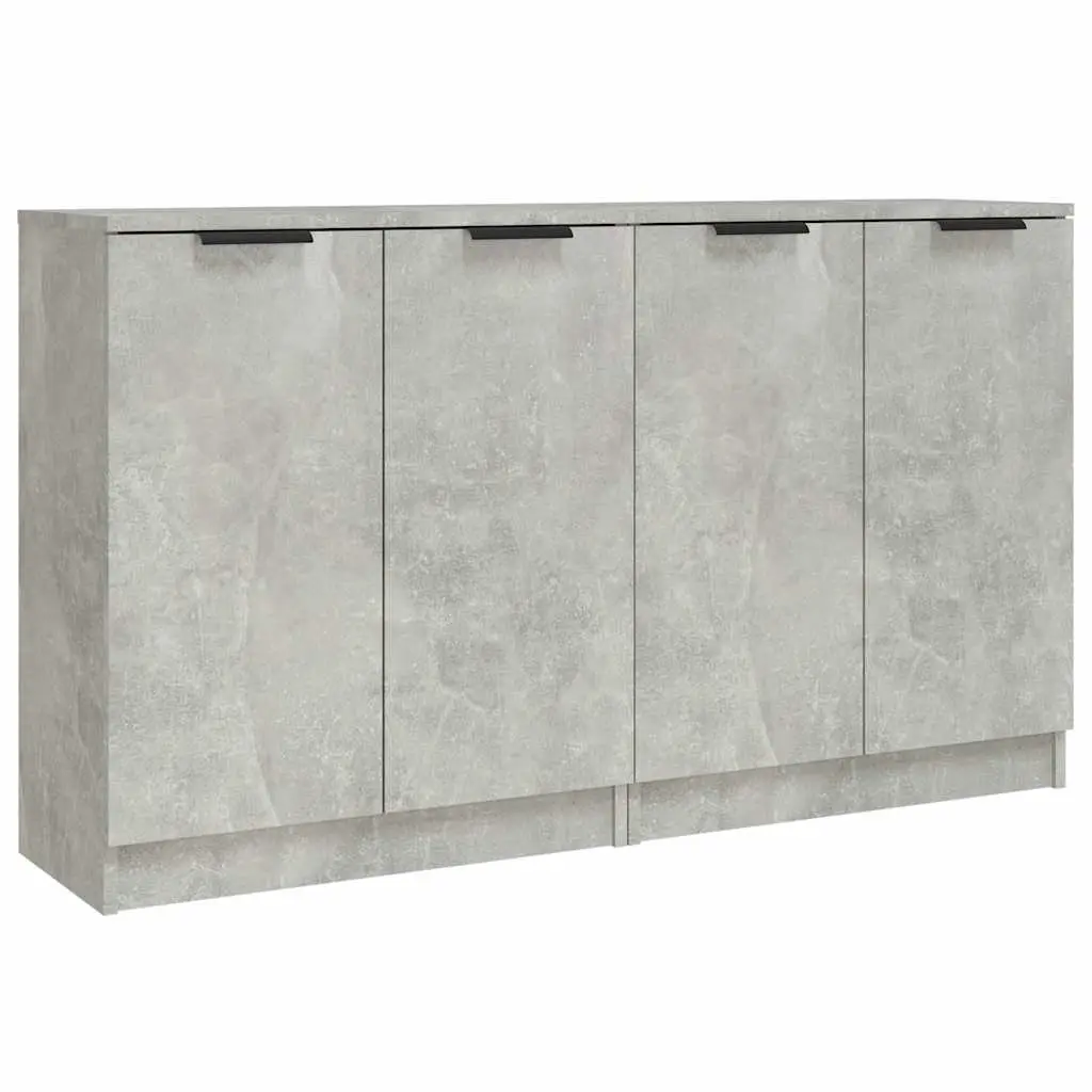 Sideboard Cabinet Engineered Wood 60x30x70 cm Grey Set of 2