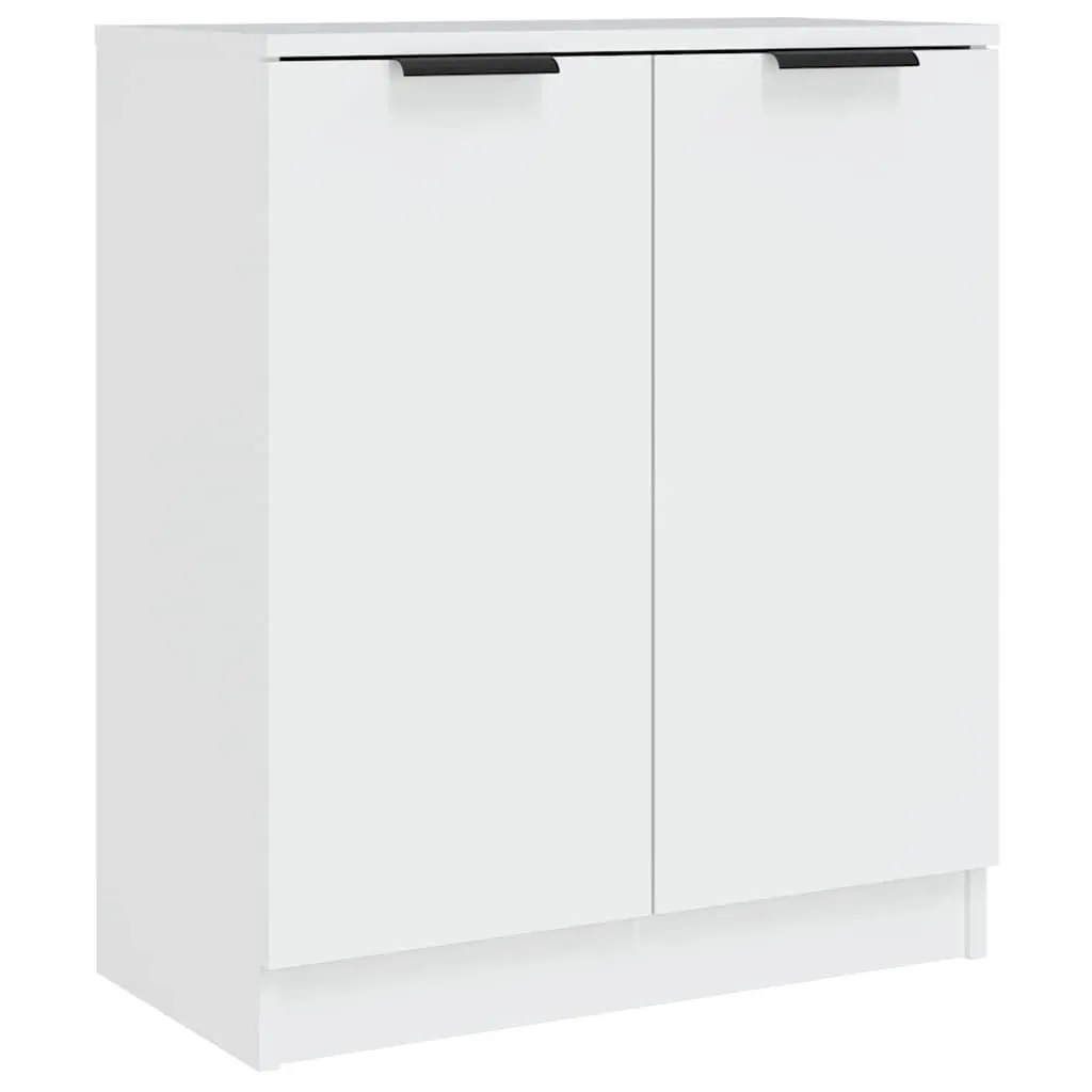 3 Piece White Sideboard Buffet Cabinet Engineered Wood Storage Display Stand