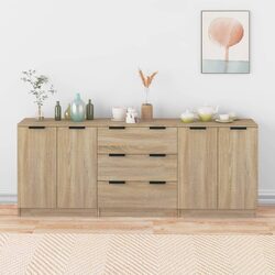 Practical 3 Piece Sideboard Cabinets for Any Space