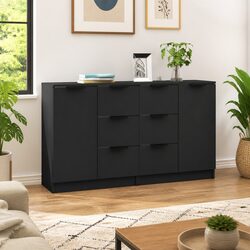 Practical Black Sideboard Cabinets for Every Room - Set of 2