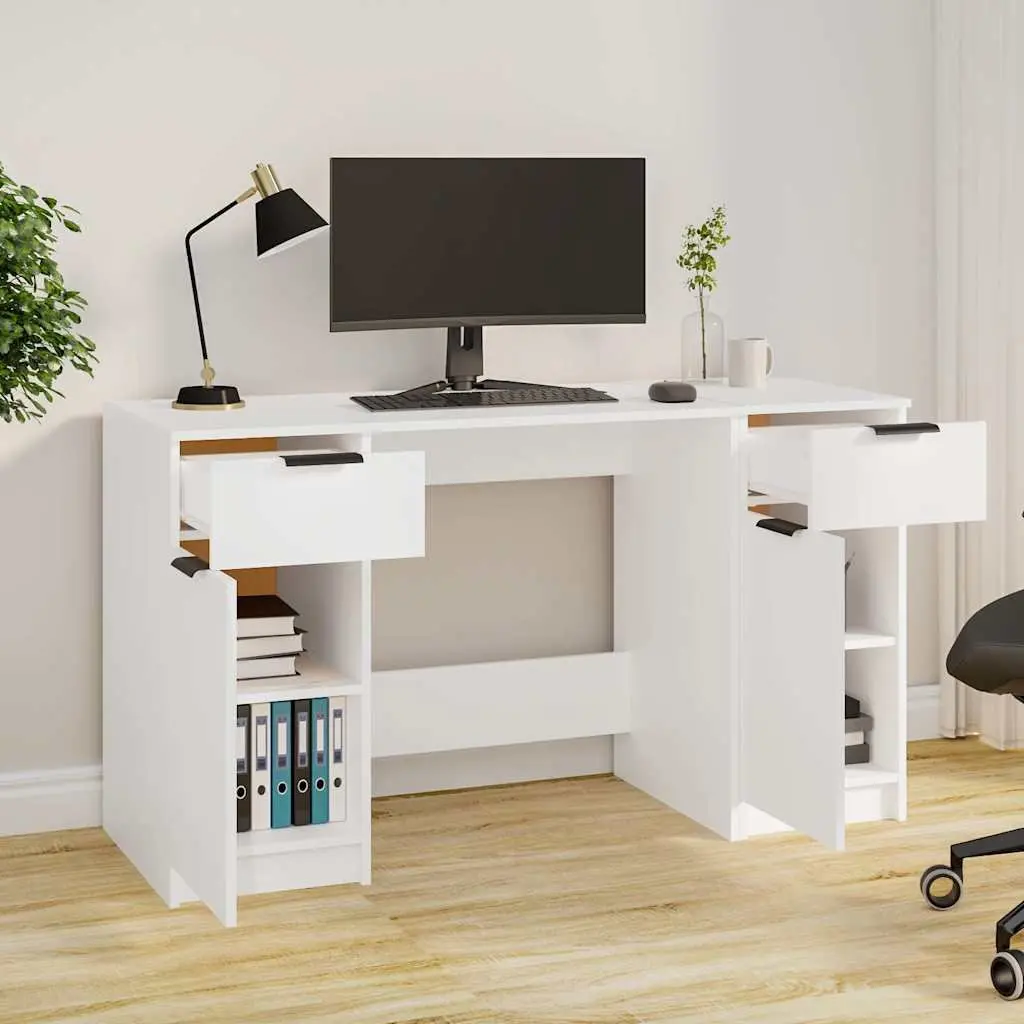 Office Desk with Side Cabinet for Home Use
