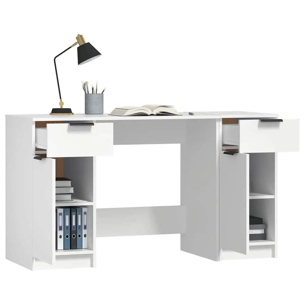 Office Desk with Side Cabinet for Home Use