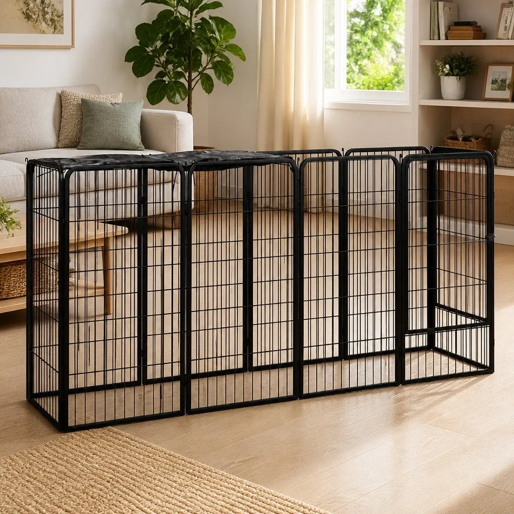 10-Panel Dog Playpen for Various Uses