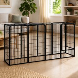 Versatile 10-Panel Dog Playpen for Various Uses