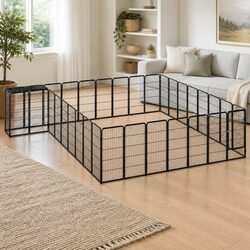 Practical 34-Panel Pet Playpen for Everyday Use