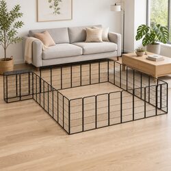 Practical 38-Panel Dog Playpen for Home and Outdoors