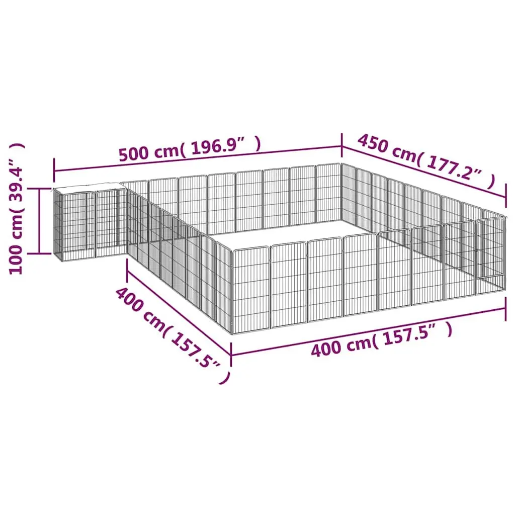 38-Panel Dog Playpen for Home and Outdoors
