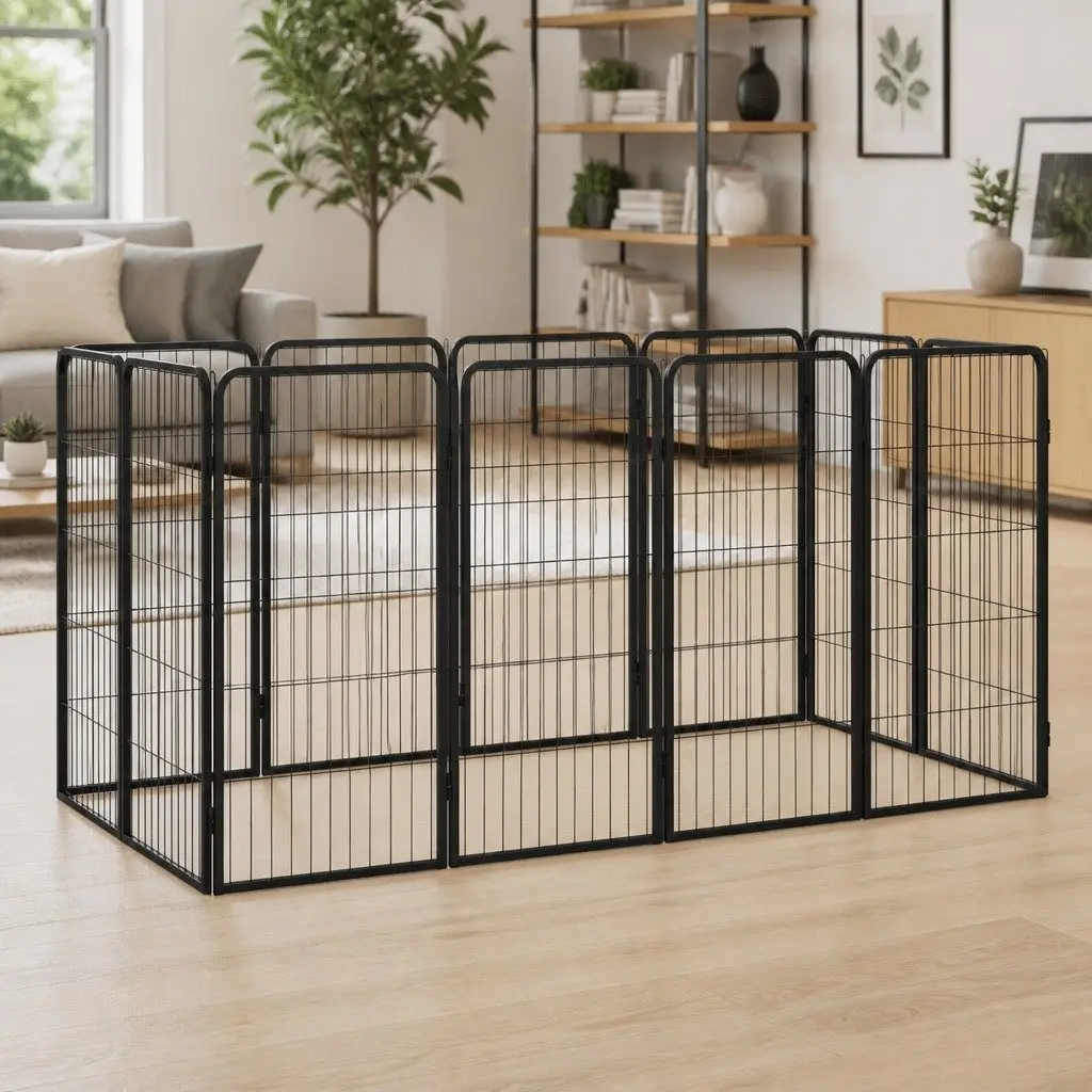 12-Panel Dog Playpen for Home Use