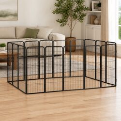 Practical 16-Panel Dog Playpen for Everyday Use