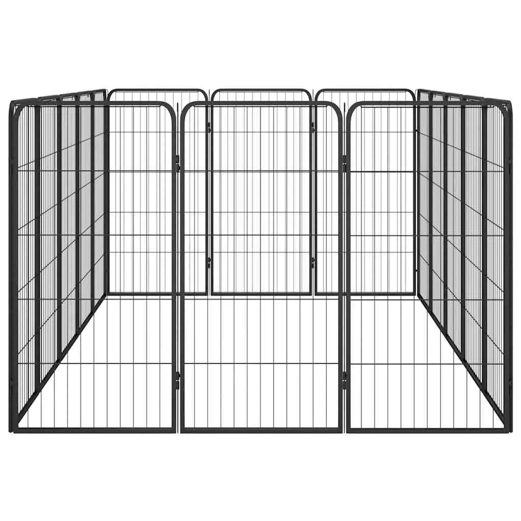 Dog Playpen 16-Panel Puppy Exercise Pen Outdoor Indoor Heavy-Duty Steel