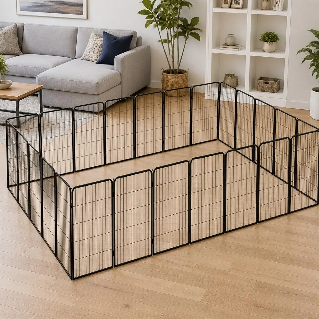 24-Panel Dog Playpen for Safe Pet Areas