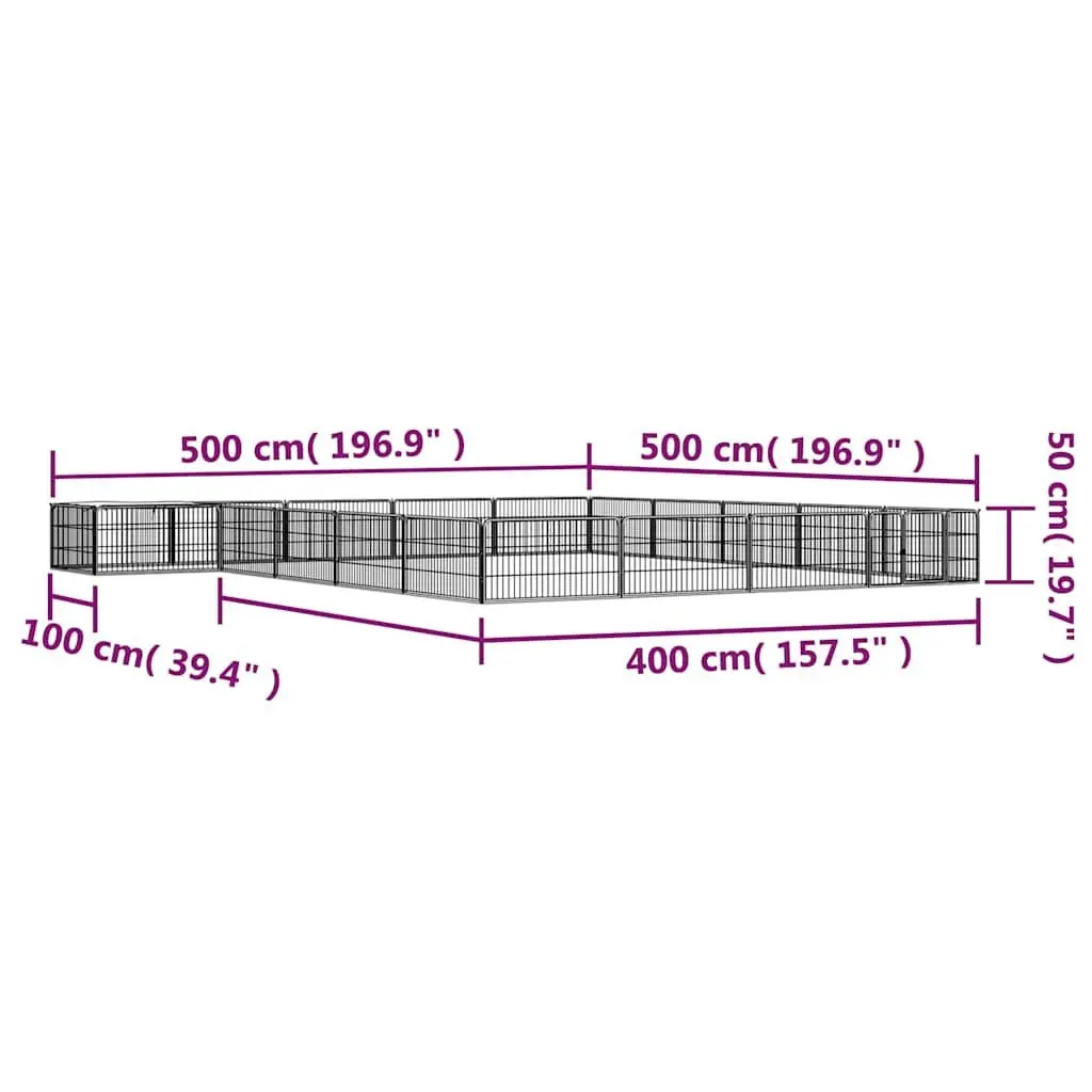 20-Panel Dog Pen for Training and Exercise