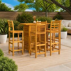 Practical 5 Piece Bar Set for Outdoor Gatherings