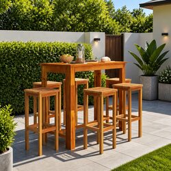 Ideal 7-Piece Bar Set for Your Outdoor Gatherings