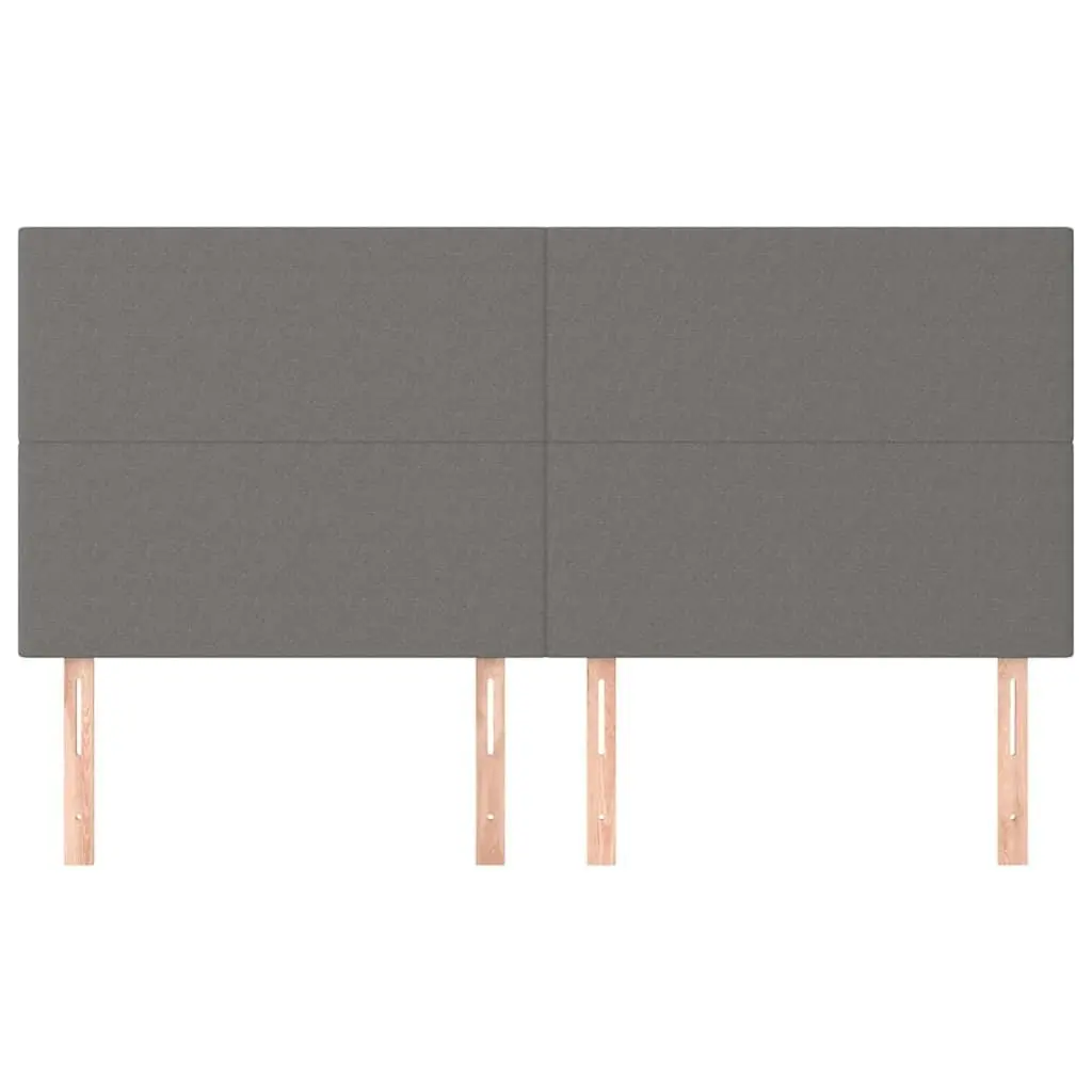 Headboard Fabric Dark Grey Adjustable Height Wooden Legs Bedroom Furnishings