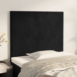 Practical Black Velvet Adjustable Height Headboard