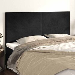 Practical Black Velvet Headboard for Everyday Use