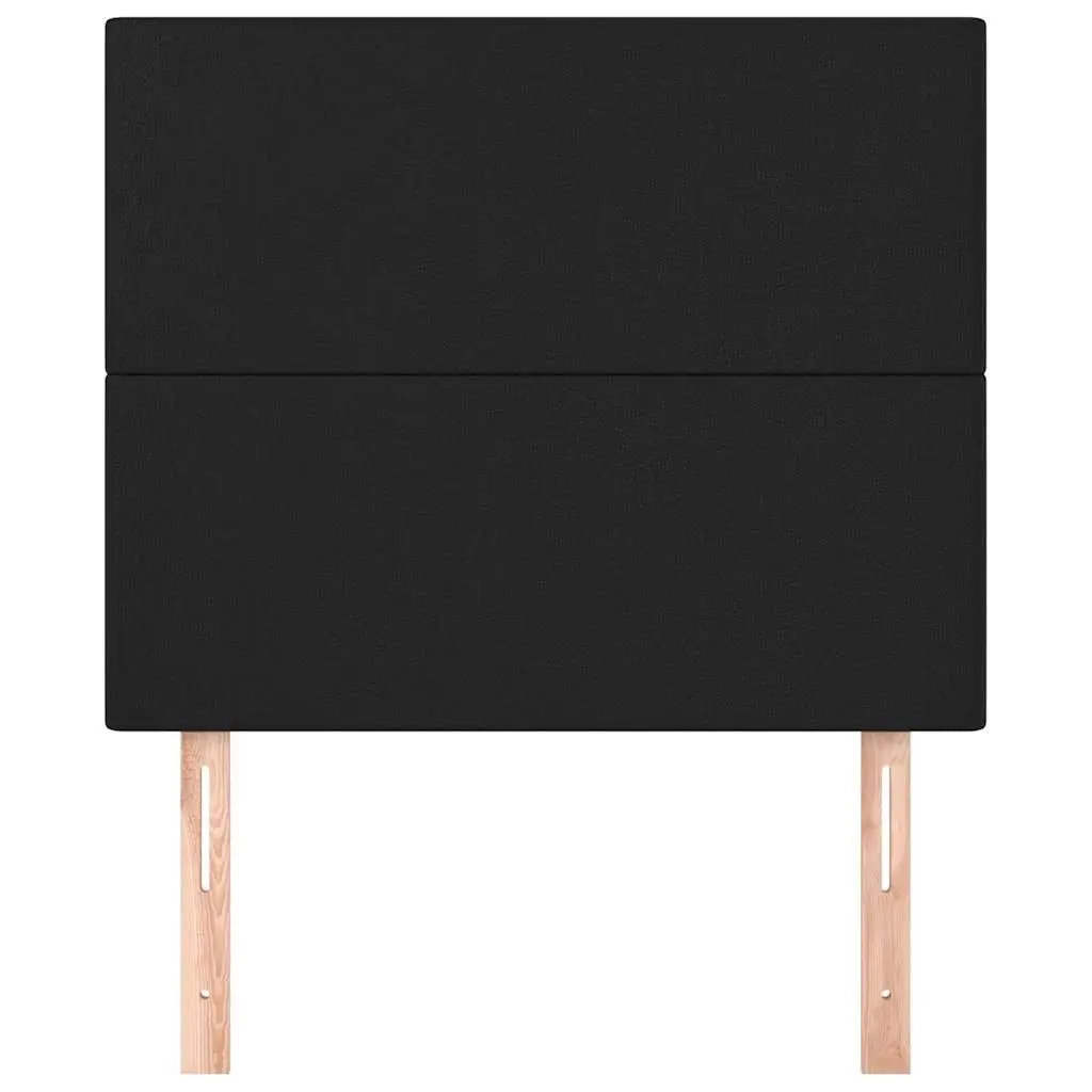 Black Faux Leather Headboard for Bedroom Use