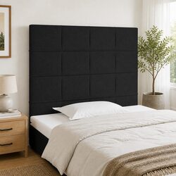 Versatile Black Fabric Headboard for Your Home
