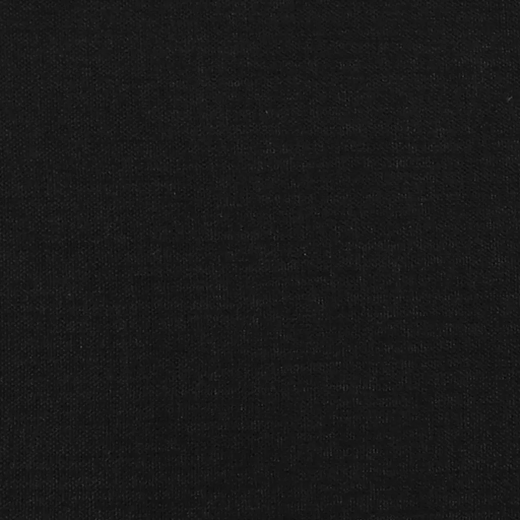 Black Upholstered Headboard Fabric Wooden Legs Adjustable Height for Bed Frame