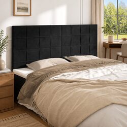 Practical Black Velvet Headboard for Every Bedroom