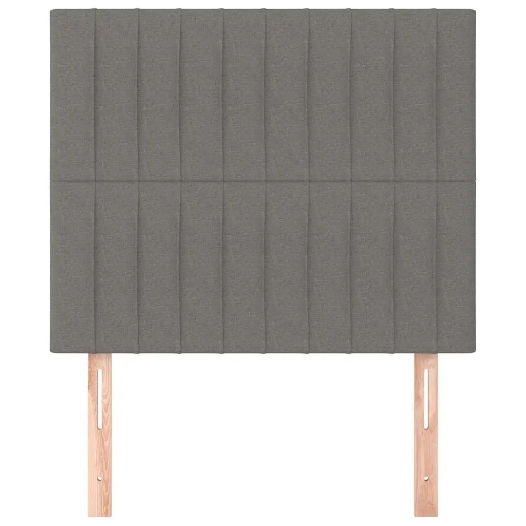 Grey Fabric Adjustable Height Headboard for Bedroom Bed with Wooden Legs