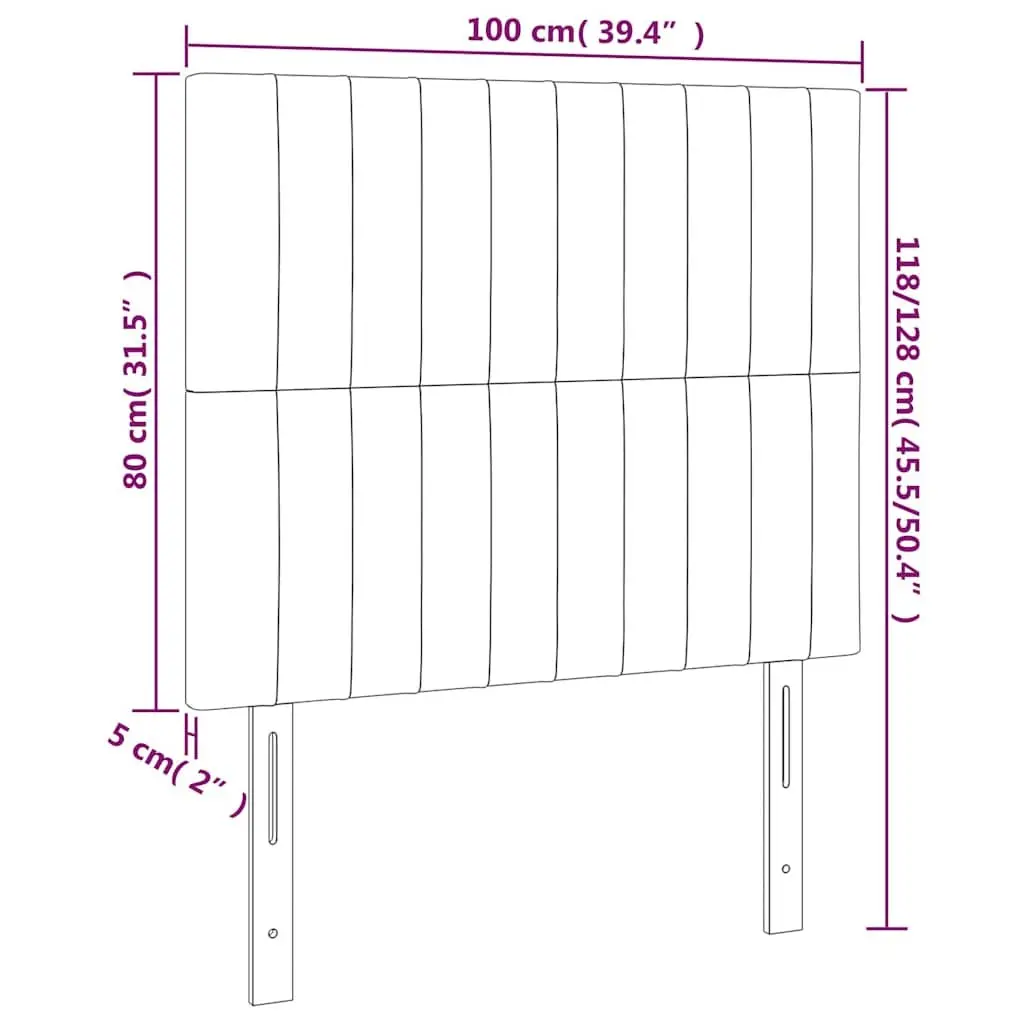 Adjustable Height Fabric Headboard Dark Grey Wooden Legs Bedroom Back Support