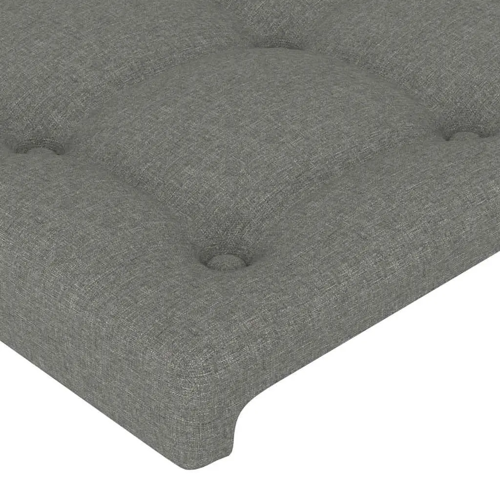Headboard Fabric Dark Grey 160cm Adjustable Height Bedroom Bed Head Support