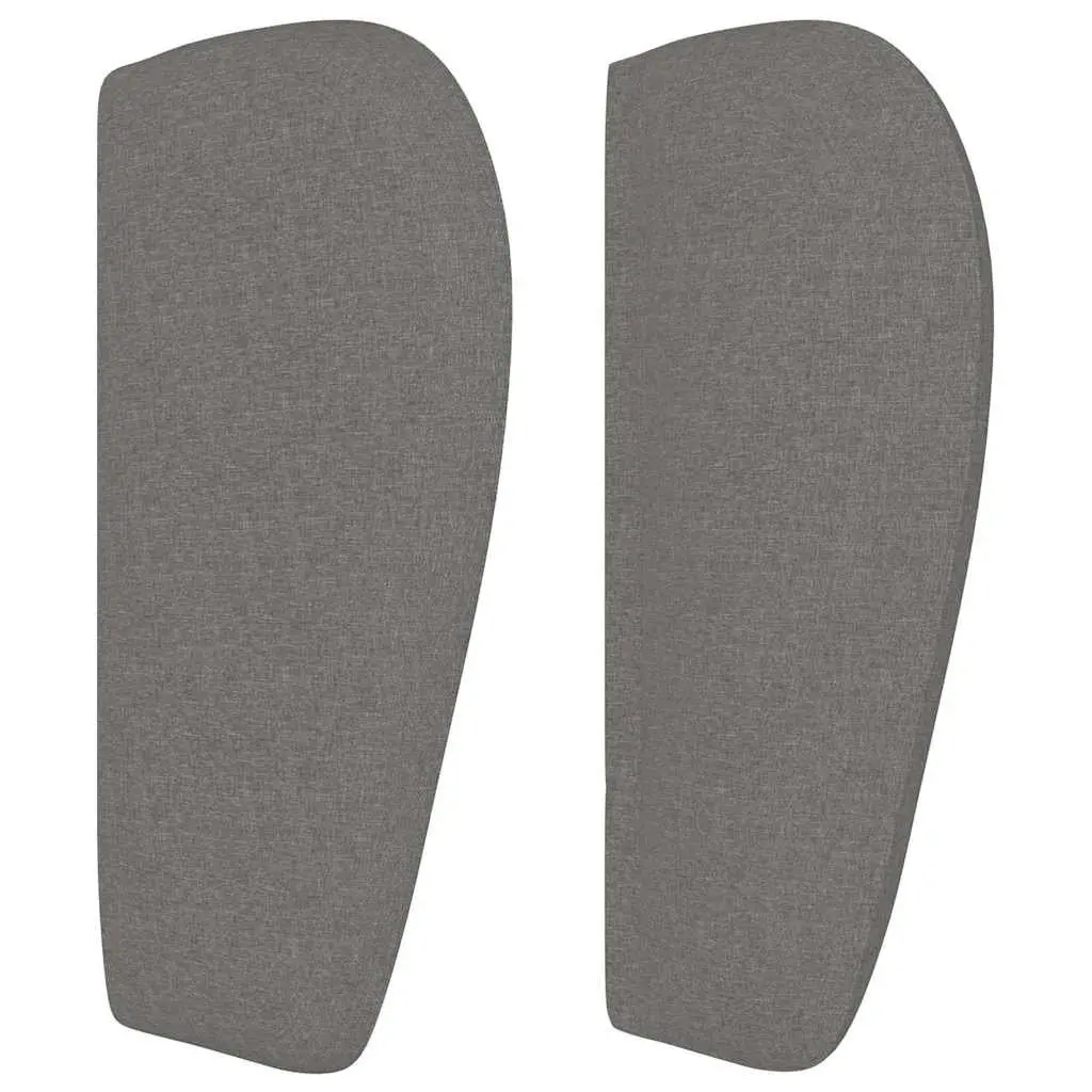 Headboard with Ears Grey 103cm Fabric Bed Head Bedroom Furniture Support