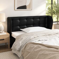 Versatile Black Faux Leather Headboard for Your Bedroom