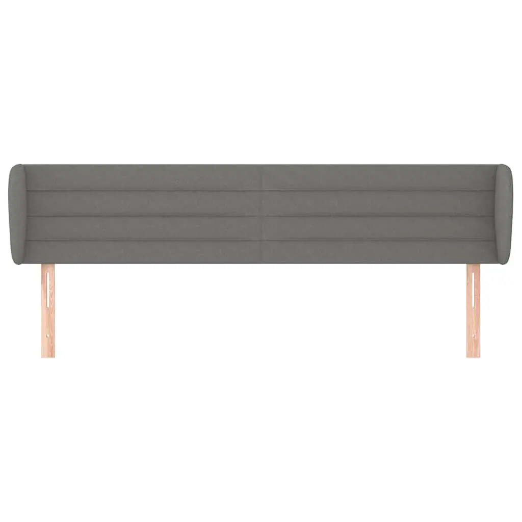 Headboard Fabric 203cm Grey Bedroom Furniture Back Support Adjustable