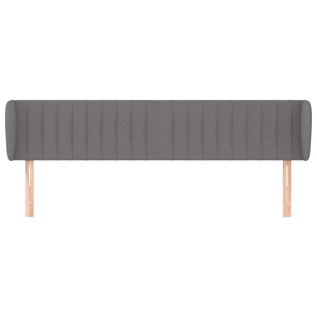 Grey Fabric Headboard with Adjustable Height