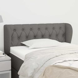 Versatile Grey Headboard with Ears for Your Bedroom