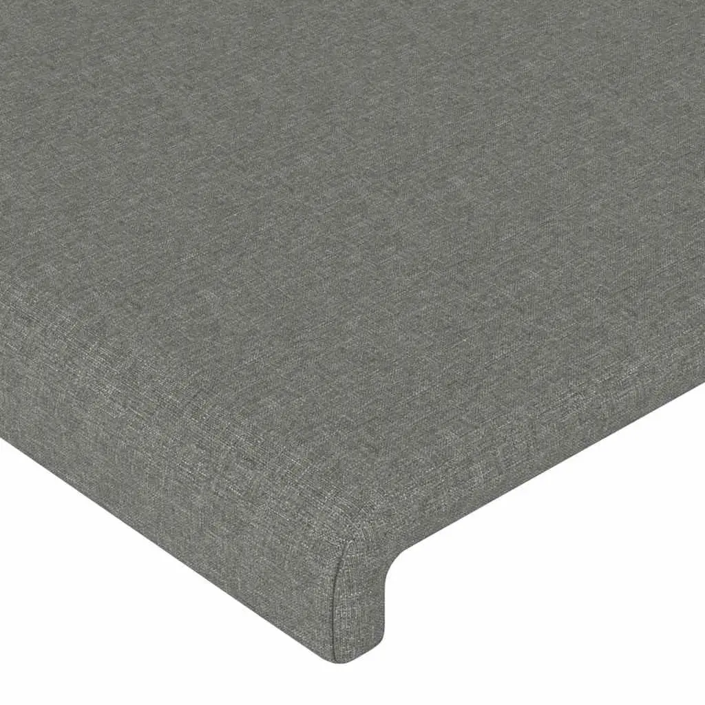 Headboard with Ears Grey 103cm Fabric Bedroom Support Backrest