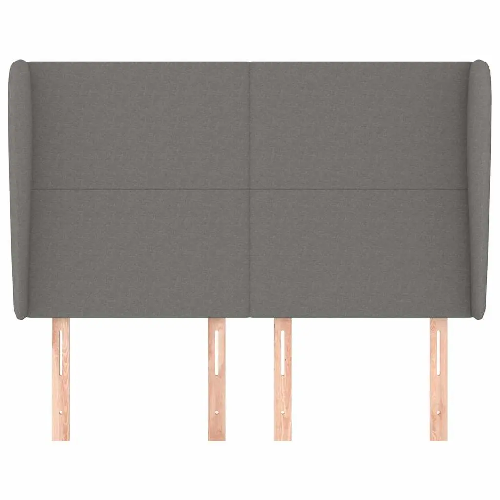 Headboard Fabric Grey 147 cm Bedroom Furniture Support