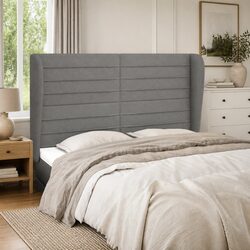 Practical Dark Grey Headboard: Ideal for Bedroom Relaxation