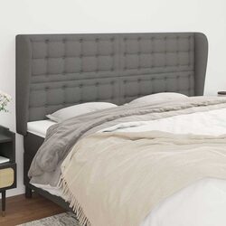 Functional Grey Headboard with Ears for Everyday Use