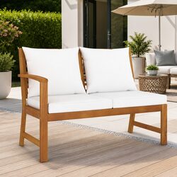 Practical 114.5cm Garden Bench for Your Patio