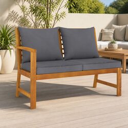Perfect for Patios: Versatile Garden Bench with Cushions