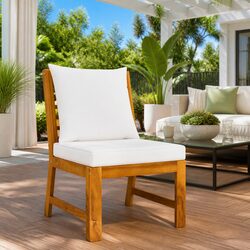 Versatile Sectional Middle Sofa for Patio and Garden Use