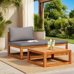 Versatile 3-Piece Outdoor Lounge Set for Your Patio
