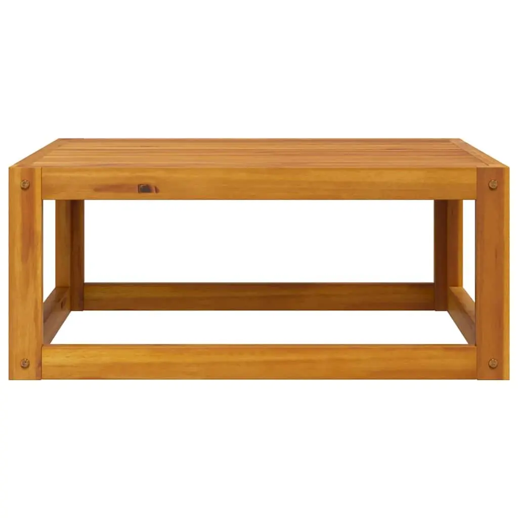 Outdoor Coffee Table 68x68x29 cm Brown Wooden Patio Garden Furniture Slatted