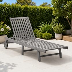 Practical Outdoor Lounger with Wheels for Easy Movement