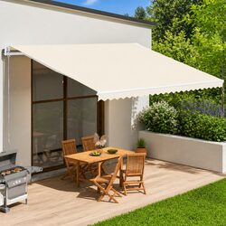 Practical Awning Fabric Replacement 5x3.5 m in Cream