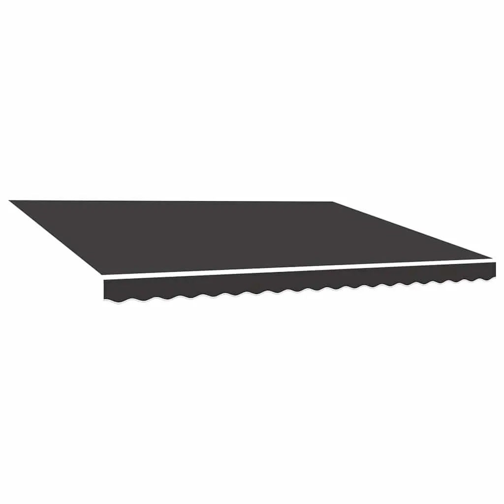 Awning Fabric Replacement Polyester 4x3.5m Anthracite UV Resistant for Patio Garden Shade