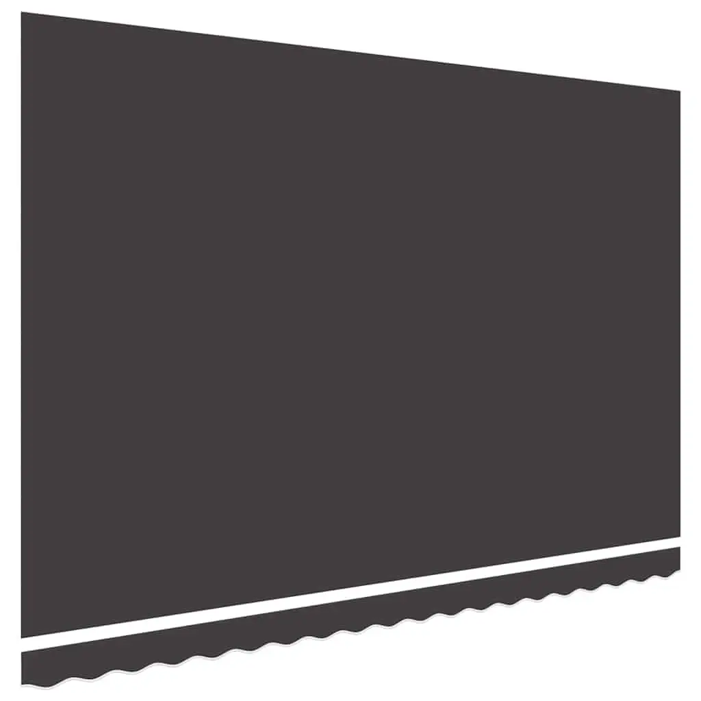 Awning Fabric Replacement Polyester 4x3.5m Anthracite UV Resistant for Patio Garden Shade
