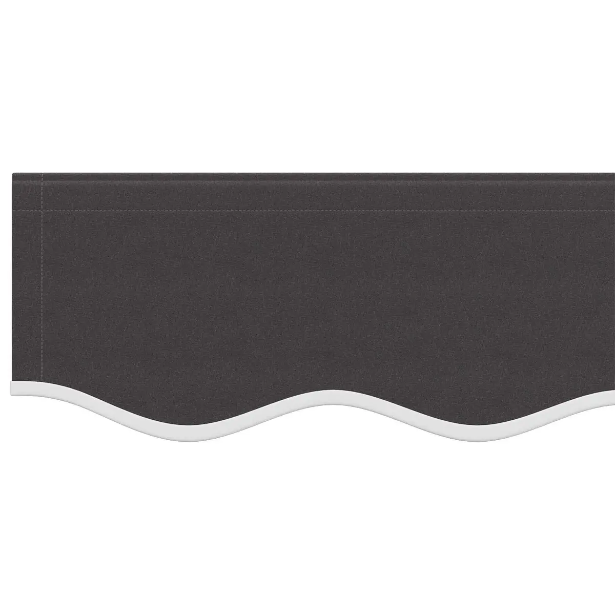 Awning Fabric Replacement Polyester 4x3.5m Anthracite UV Resistant for Patio Garden Shade