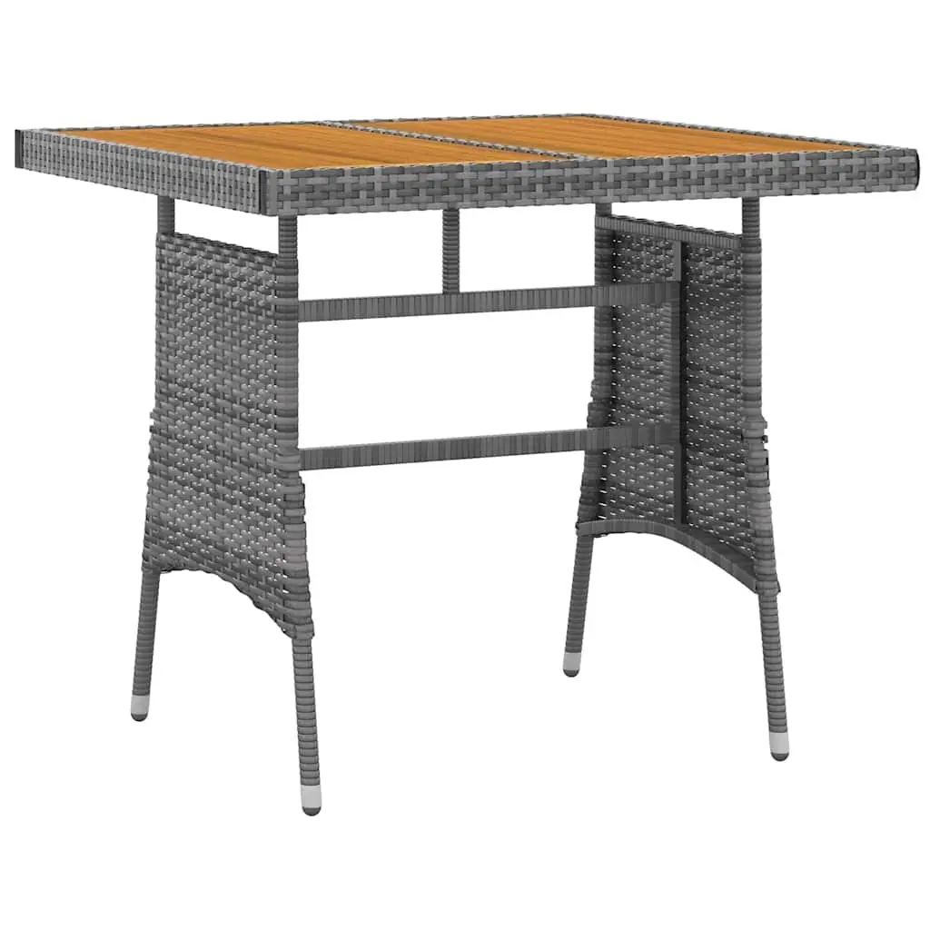 Outdoor Dining Set 5 Piece Patio Garden Furniture Table Chairs Grey