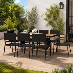 Practical 9-Piece Outdoor Dining Set for Any Patio