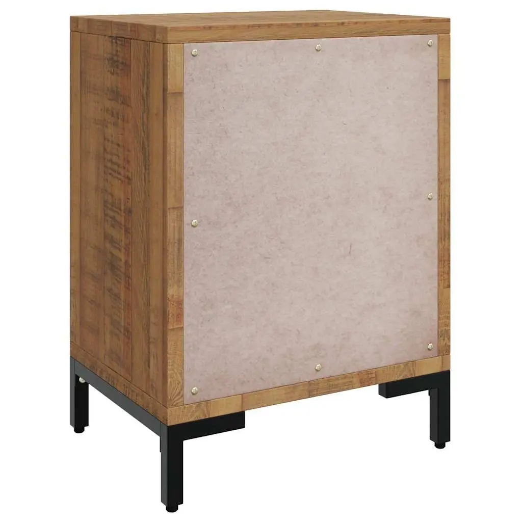 Bedside Cabinet Solid Pine Wood 40x30x55cm Brown 2 Piece